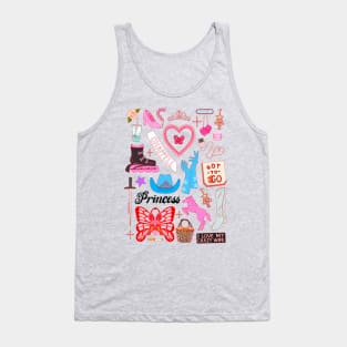 Chappell Roan Illustration Collage - The Peach Fuzz Tank Top